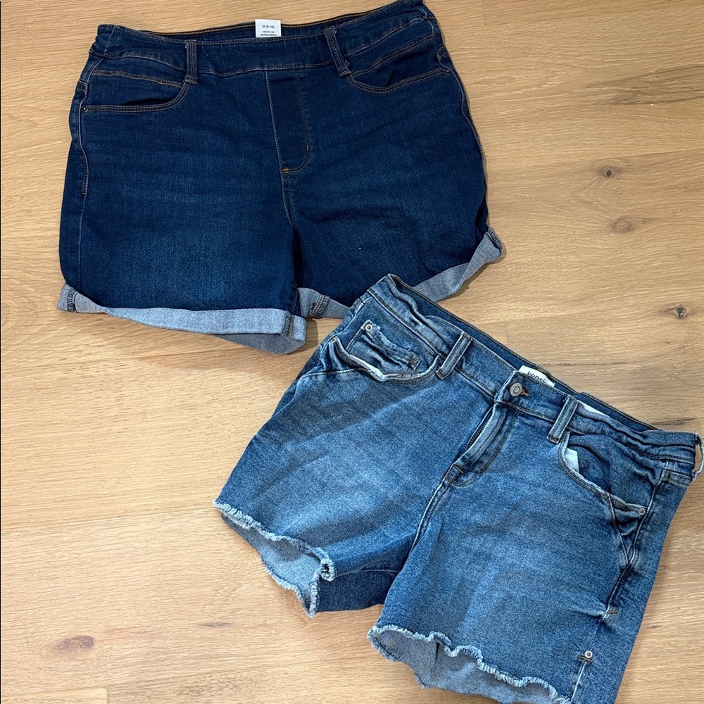 Denim Blue Women's Shorts 2 pair 8-10